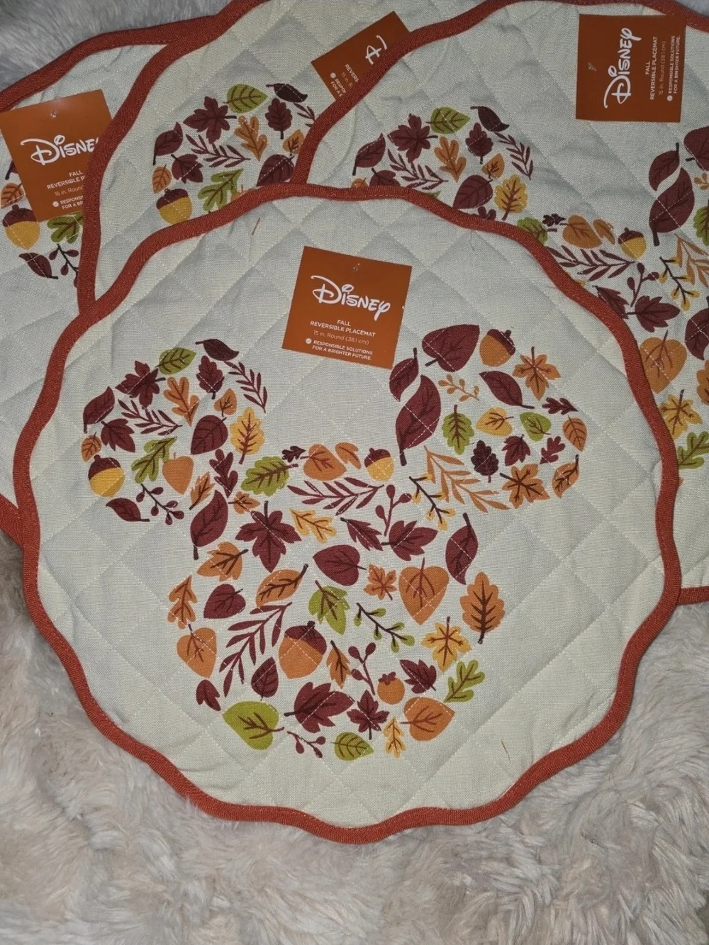 Disney's Mickey Head Quilted Placemats 15